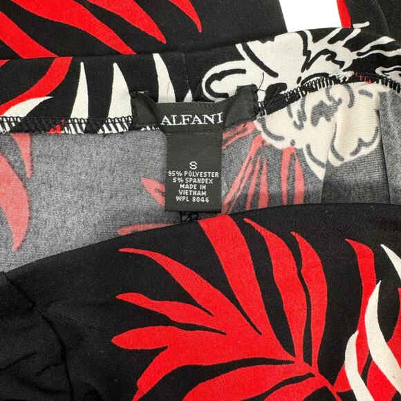 Alfani (S) Wide-Leg Tropical Beach Pants Stretch Pull-On - Picture 3 of 8